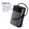 Vention 65W Power Bank 20000Mah Fast Charging Powerbank Exte